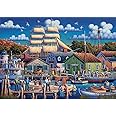 Buffalo Games - Dowdle - Mystic Seaport - 300 Piece Jigsaw Puzzle for Adults -Challenging Puzzle Perfect for Game Nights - Finished Size is 21.25 x 15.00