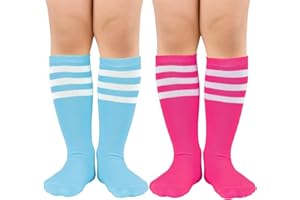 Century Star Kids Toddler Youth Cotton Soccer Socks Soft Tube Socks Knee High Long Sport Stockings for Boys Girls