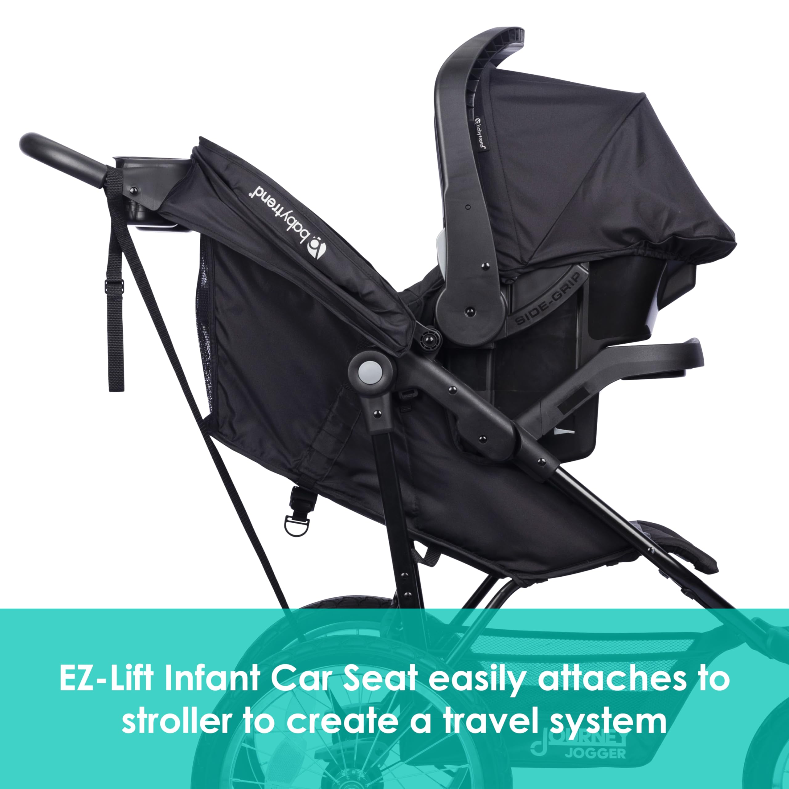 Baby Trend Journey Jogger Travel System, Stellar Black