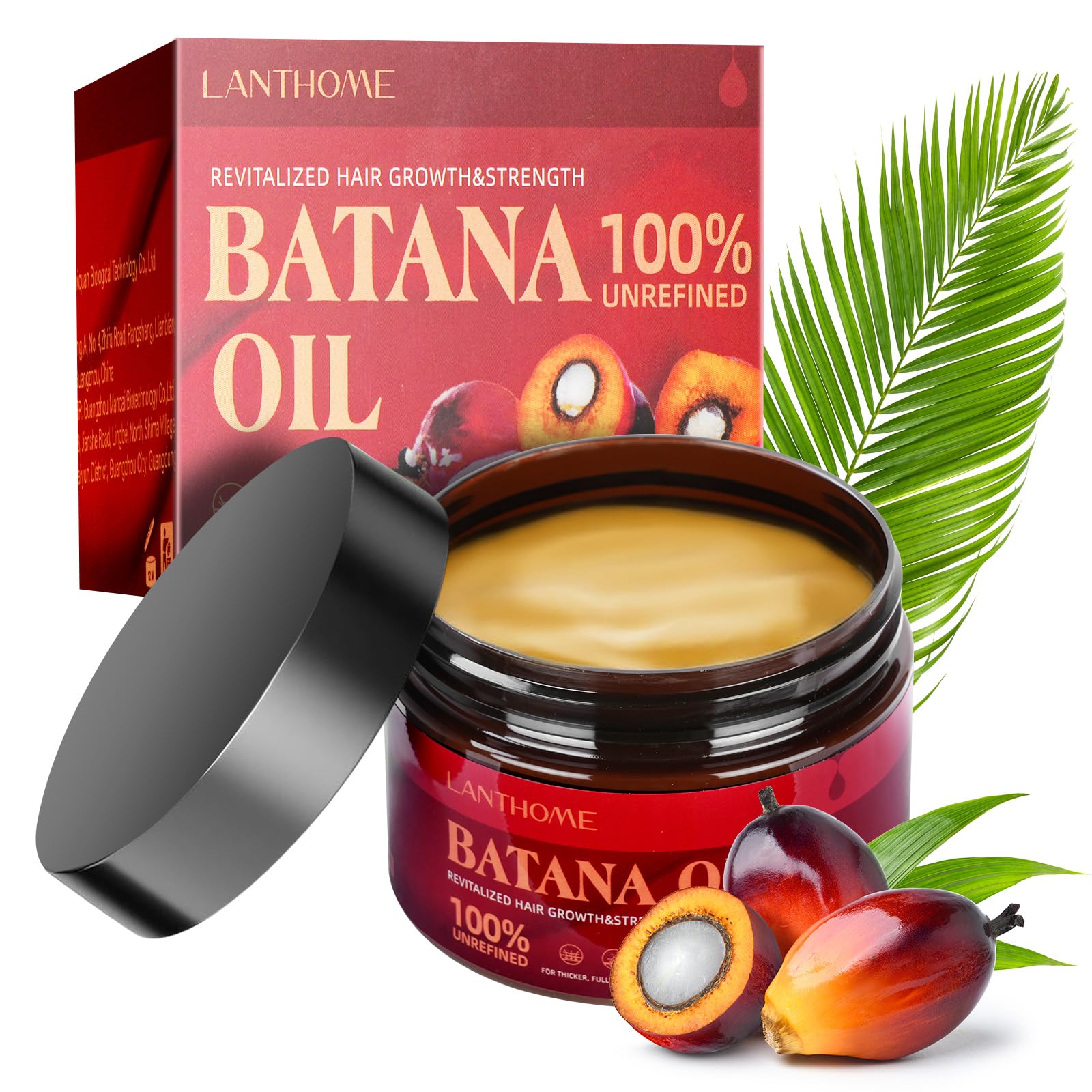 ACWOO Raw Batana Oil, 120ML Pure & Natural for Hair Growth, Healthier, Thicker, Fuller Hair, Eliminates Split Ends, Repairs Damage for Men & Women