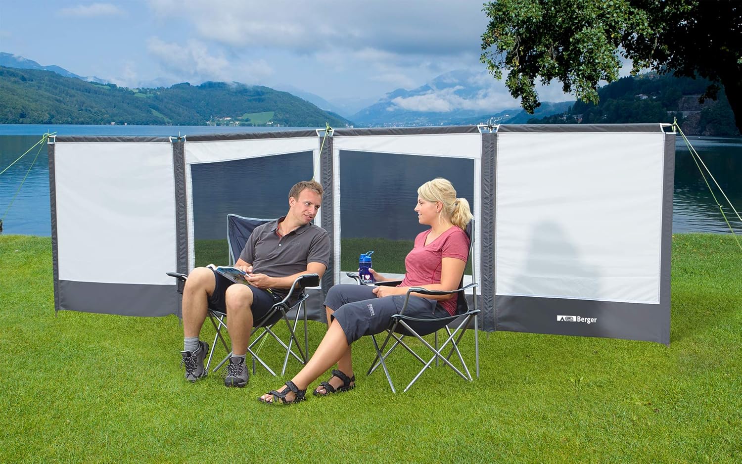 Windschutz Deluxe mit Fenster Sichtschutz Camping Sonnenschutz Garten ...