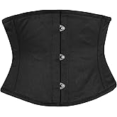 Sady Industry Women's Steel Boned Corset Short Torso Heavy Duty Truly Waist Training Underbust Corsets (SB)