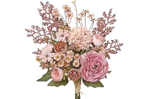 SOMYTING Artificial Flowers Bouquet for Decoration Fake Flowers Plants Silk Flower Arrangements Faux Centerpieces Wedding Bou