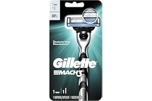 Gillette Mach3 Men's Razor, Handle & 1 Blade Refill
