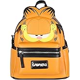 INTIMO Nickelodeon Classic Comic Character Face Garfield Zippered Mini Backpack Bag 10"