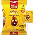 Vero Mango Lollipops Coated with Chili Powder, Hot and Sweet Candy Treat, Artificially Flavored, Net Wt. 5.6 Ounces, 10 Count Bag