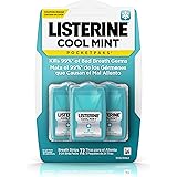 Listerine Cool Mint Pocketpaks Breath Strips Kills Bad Breath Germs, 24-Strip Pack, 3 Pack