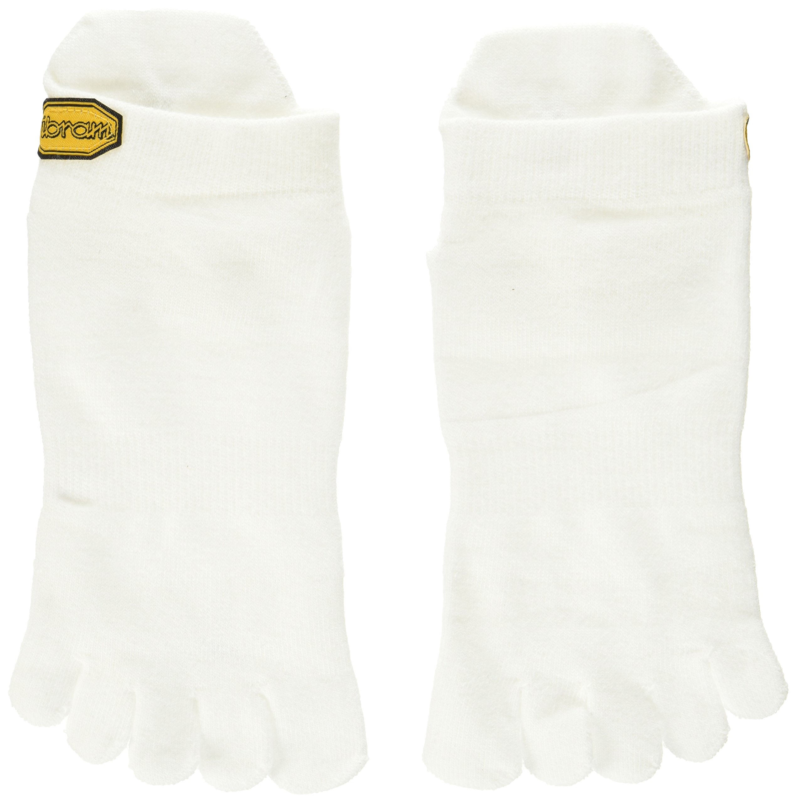 Vibram FiveFingers Athletic No Show Socks, Unisex, Athletic No Show, White, L