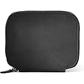 Distil Union ZipWallet | Minimalist Leather Zip Wallet | RFID Shielding, Coin Pouch, 3 Card Slots, Exterior Quick Access Pocket (Black)