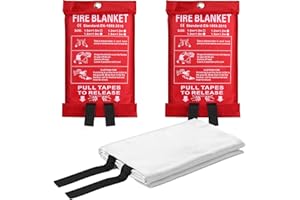 COTOUXKER Fire Blanket, Emergency Fire Blanket for Home and Kitchen Safety - Convenience and Easy to Use 2 Pack