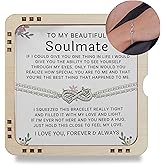 Happy Hamp To My Soulmate Bracelet From Husband With Heartfelt Message, Gift Bracelet For Women, 925 Silver Bracelet For Wife, Jewelery Gift For Her, Birthday Gifts For Girlfriend