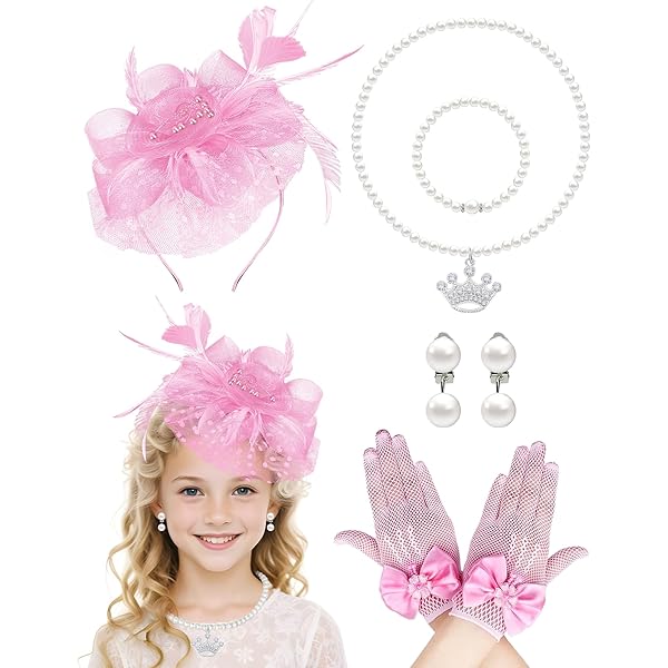 Amazon.com: Bniksok 1920s Beige Bunny Fascinators Hats for 