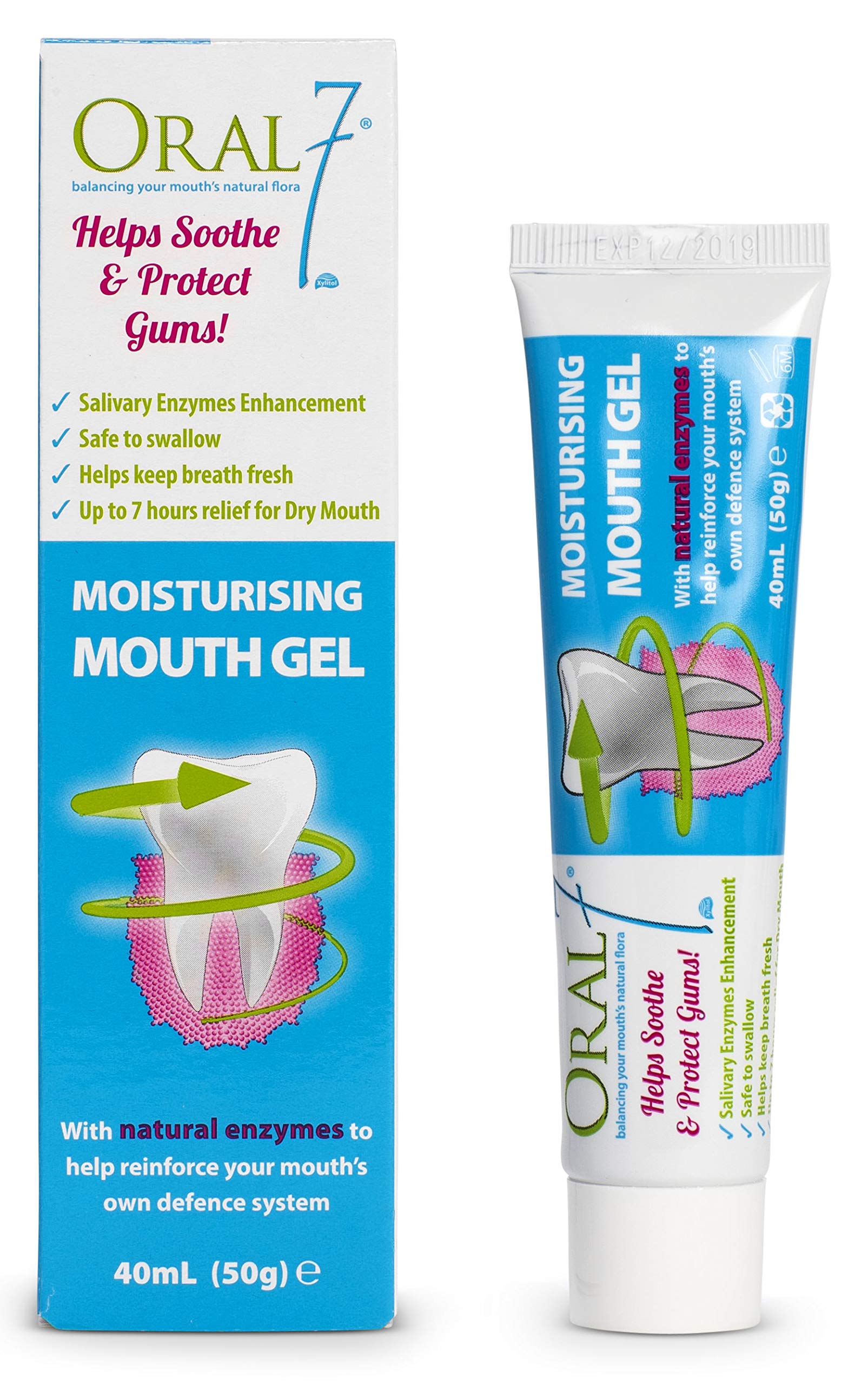 Oral7 Dry Mouth Moisturizing Toothpaste Containing Enzymes