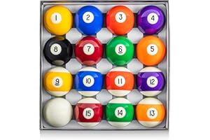 GoSports Regulation Billiards Balls Complete Set of 16 Professional Balls