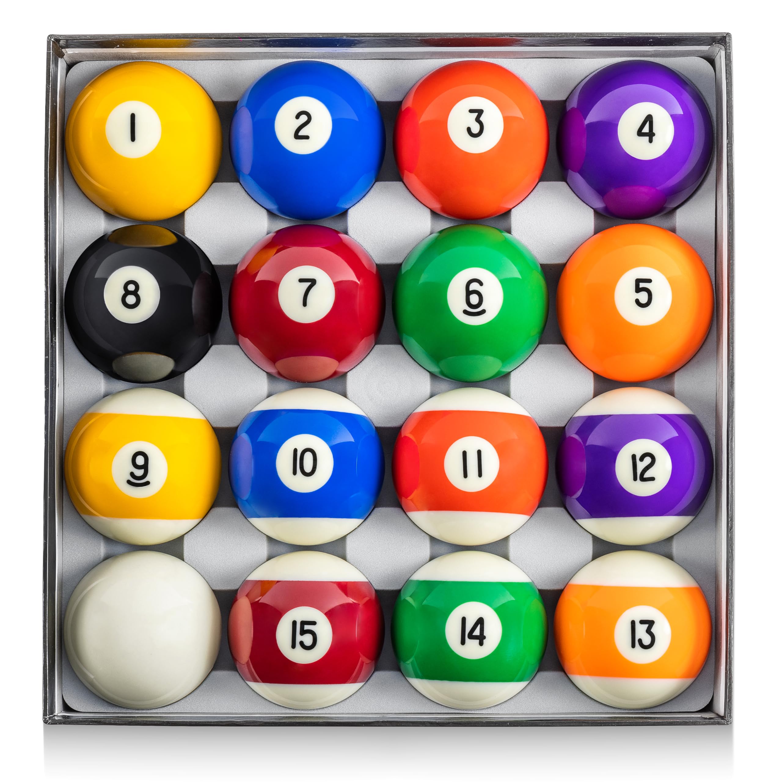 GoSports Regulation Billiards Balls Complete Set of 16 Professional Balls