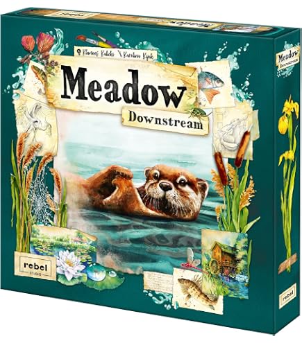 Amazon.com: Meadow Downstream Sleeve Pack -Enhance Your Game with 100 Card  Sleeves & Mini-Expansion Cards, Strategy Game for Kids & Adults, Ages 10+,  1-4 Players, 60-90 Min Playtime, Made by Rebel Studio :