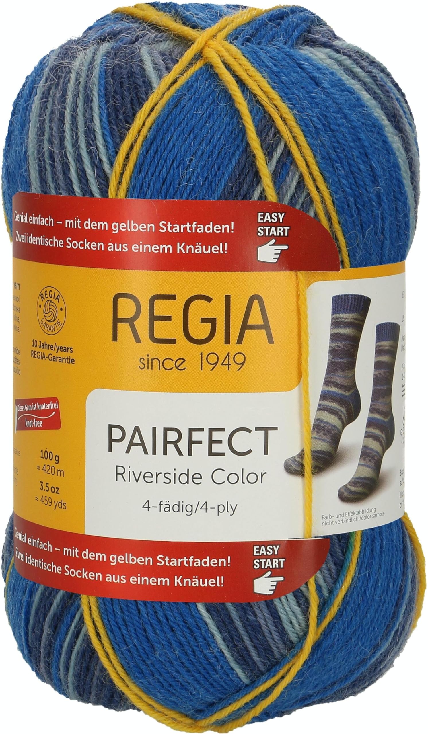 Schachenmayr Regia Pairfect 4-Ply 100 g Shore Colour Hand Knitting Yarn โ image 1