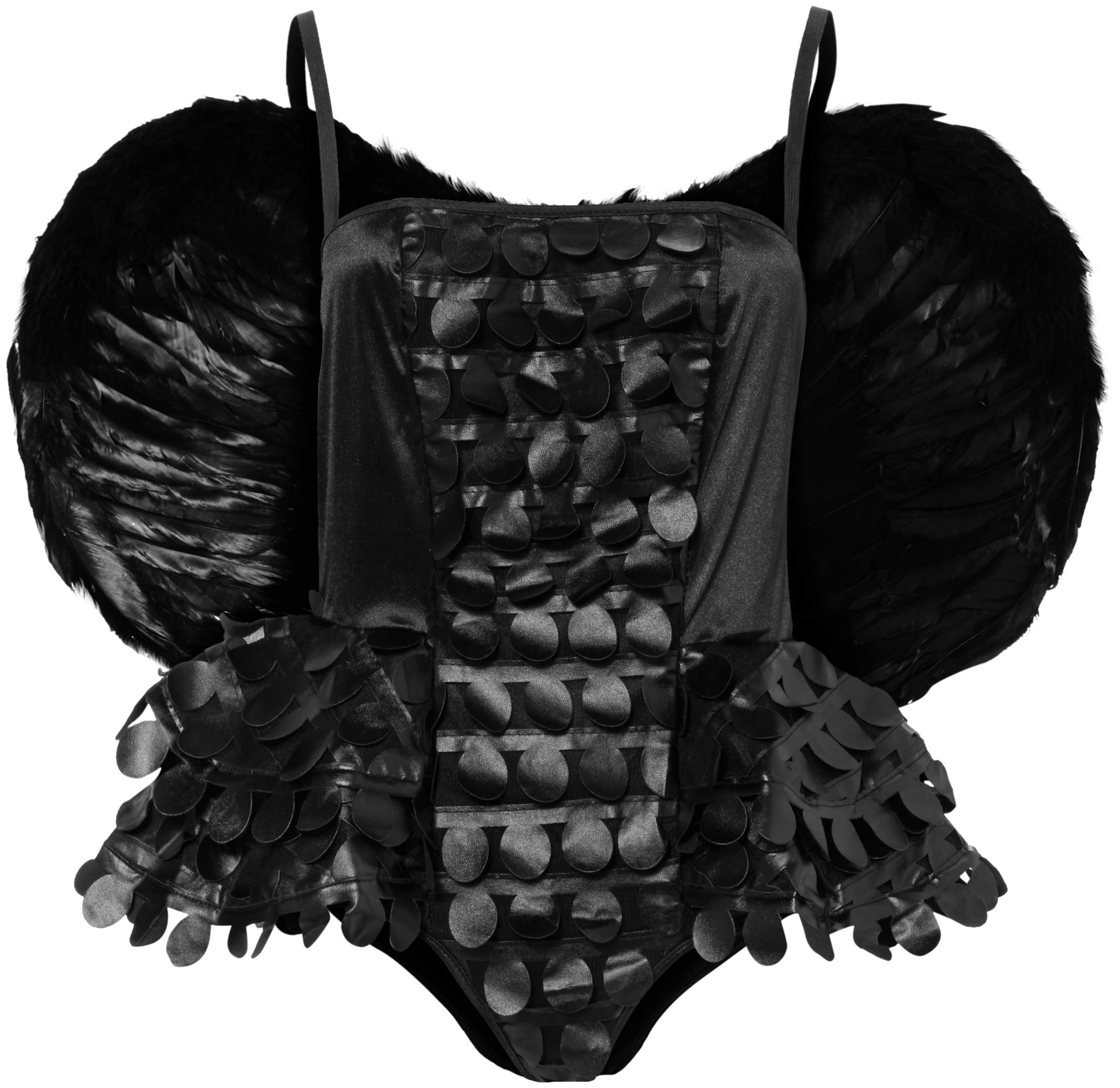 Atixo 14454-002-005 Sexy Fallen Angel Women's Costume Lingerie Black S/M