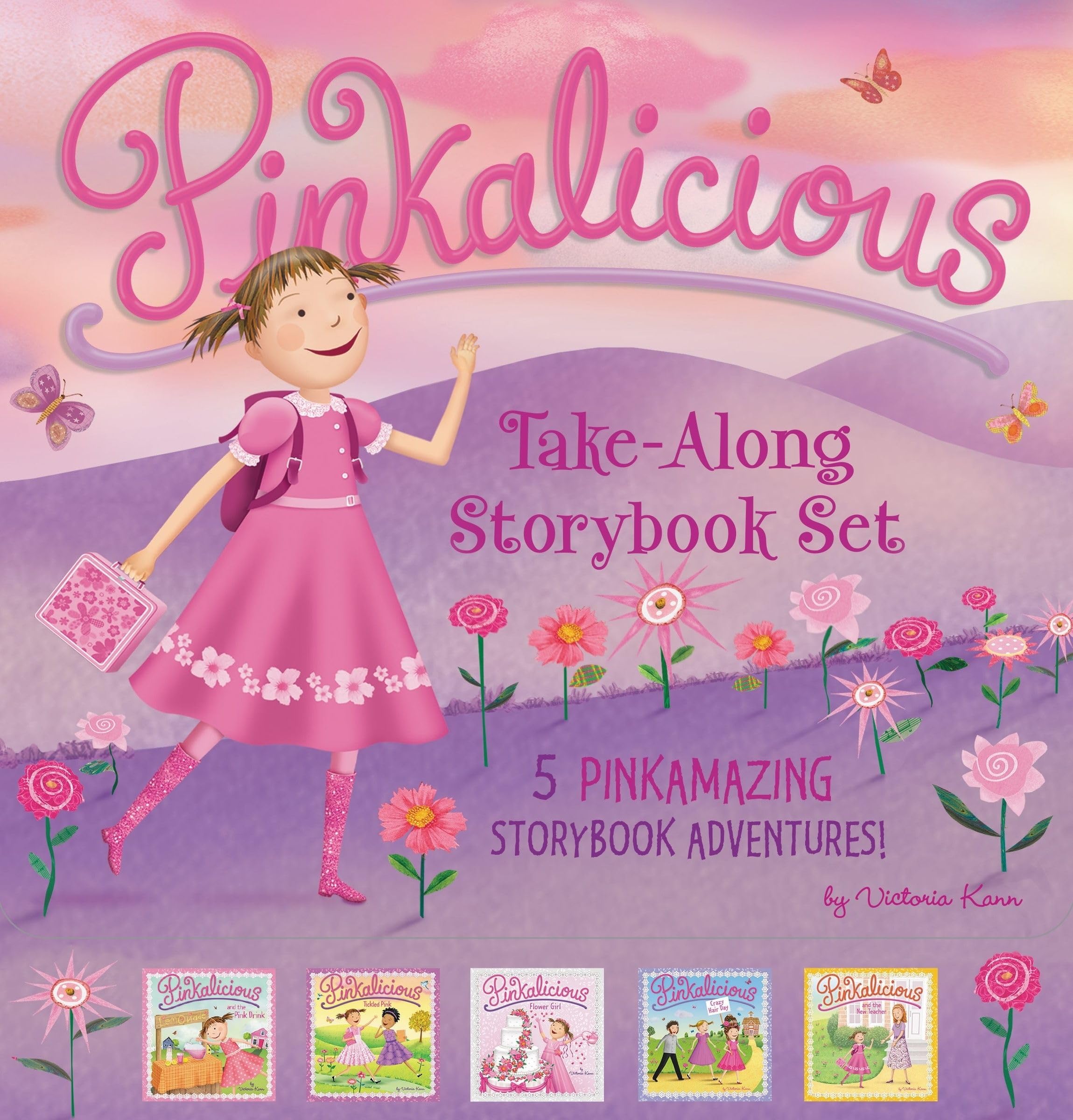 The Pinkalicious Take-Along Storybook Set: Tickled