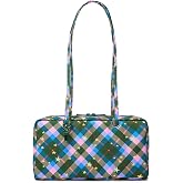 Lightweight Nylon Bowler Bag for Women,East-West Shoulder,Everyday Tote Bag