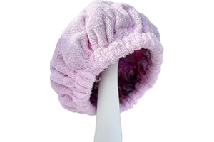 AKISS Flaxseed Deep Conditioning Heat Cap Portable Microwave Hot Bonnet Therapy Hair care Cap For Women (Pink/Unicorn, Large)