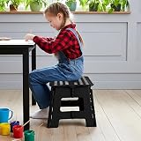 Utopia Home Folding Step Stool 9 Inch, 300 lbs, Anti Slip, Pack of 2, Black view 5