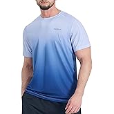 EZRUN Men's Lightweight Short Sleeve T-Shirt Quick Dry Workout Running Athletic Swim Shirts Fishing Rash Guard