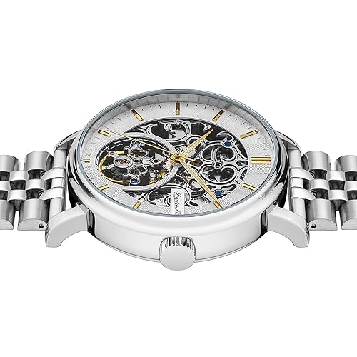 Ingersoll 1892 The Charles Mens 44mm Automatic Watch with Silver