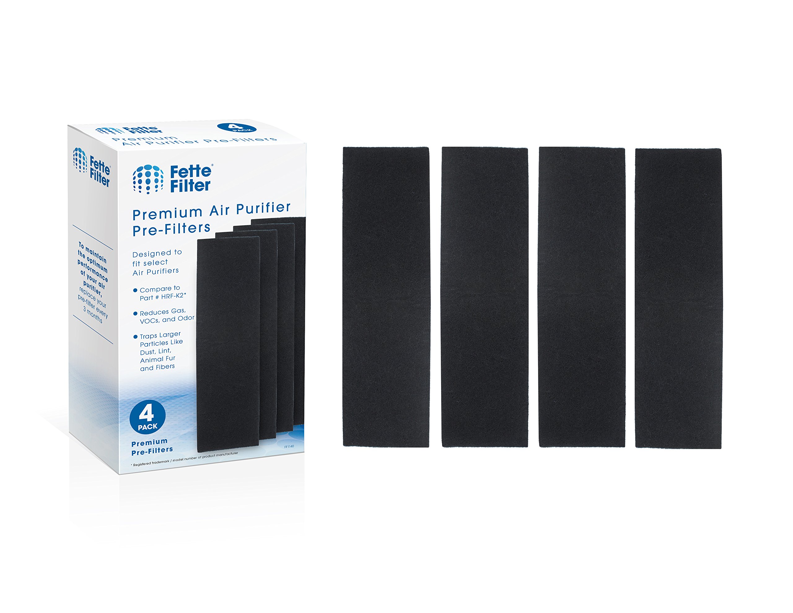 Fette Filter Compatible Air Purifier Pre-Filter for HRF-K2. (Pack of 4)