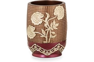 Popular Bath Ombre Rose Design Tumbler, Burgundy