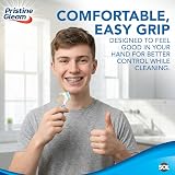 SOL Denture Brush 2pk Dual Angled Heads Soft Bristles Non-Slip Grip view 5