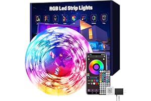 Ledagic 100 ft LED Lights for Bedroom Music Sync RGB LED Strip Lights with APP & Remote Control LED Lights for Room Home Party Christmas Wall Decor