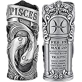 Metal Lighter Case Fits BIC, It Covers Standard Full Size Bic in J6. Zodiac Astrology Lighter Case, Design in Pisces. One Piece Per Order