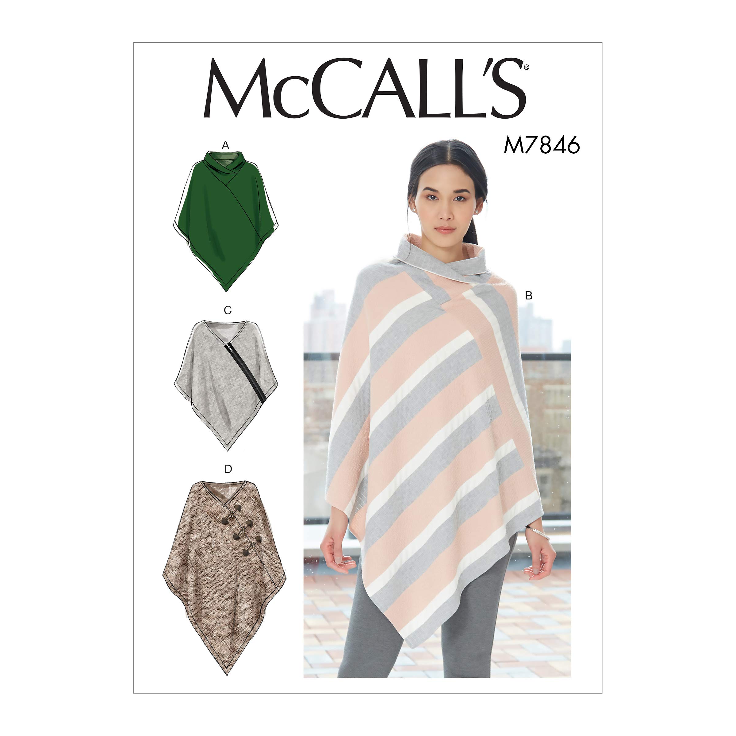 McCall's Sewing Pattern M7846 Misses' Ponchos