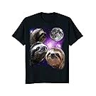 Sloth Shirt - Three Sloths Moon Parody Meme Shirt