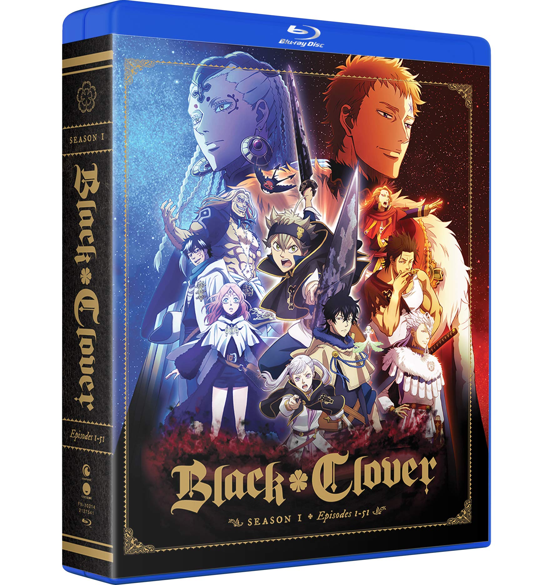Black Clover (Season 1) – 10-Disc Set (+ Digital Copy) [ Blu-Ray, Reg.A/B/C Import – Australia ]