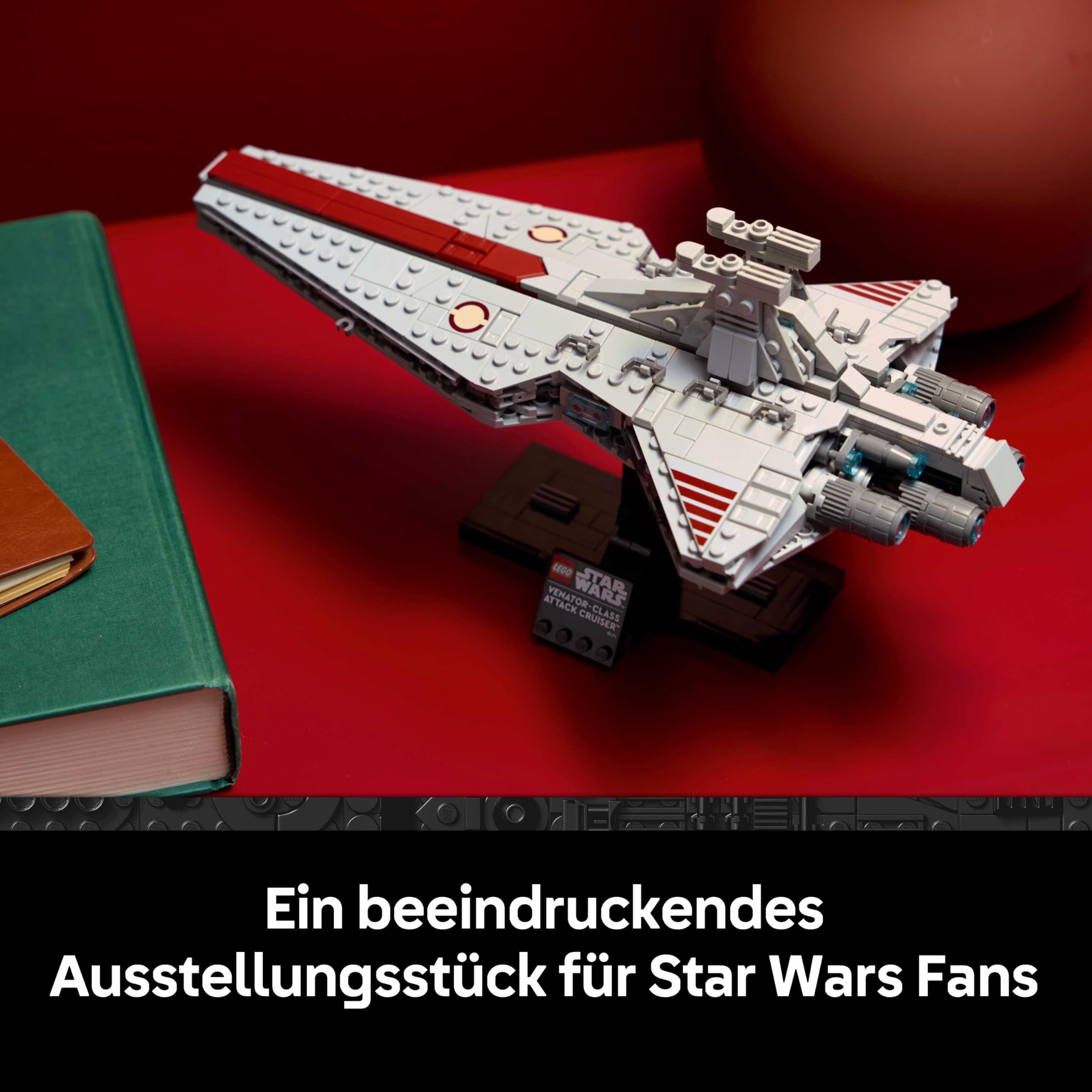 LEGO Star Wars 75441 Angriffskreuzer der Venator-Klasse - Modellbau-Set des republikanischen Kriegsschiffs für Erwachsene - Deko für Wohnzimmer & Regal - Geschenk für Fans von Die Rache der Sith 6