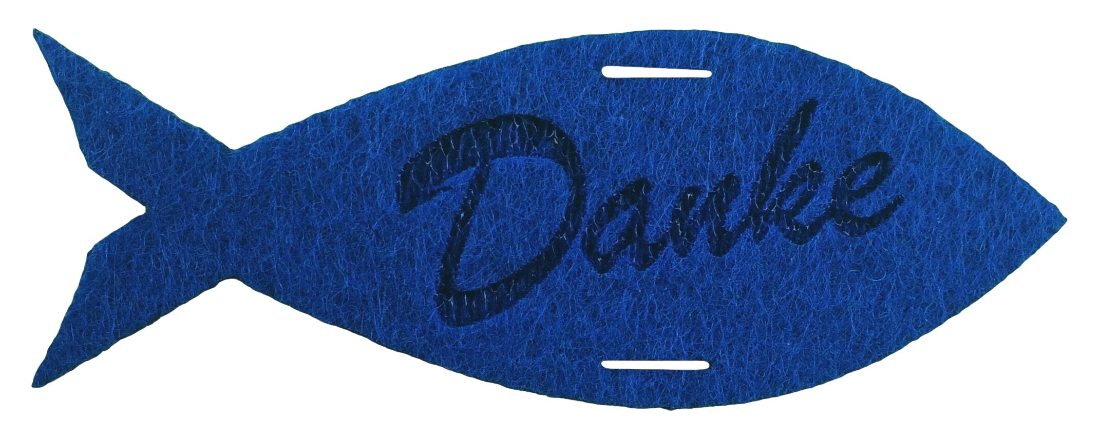 'Petra's Craft News A KFF3980/50 15 x 80 mm with"Thank You, Engraved, Dark Blue