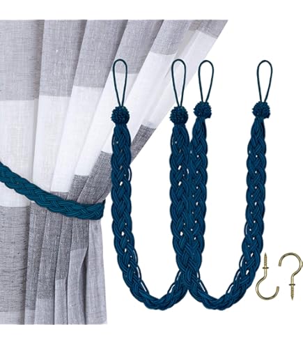 Crochet Pour Volet Roulant Intérieur Ahlsen Lot De 4 Crochets Rideaux Embrasses De 61mm En Métal Noir Crochets Pour Stores Intérieur