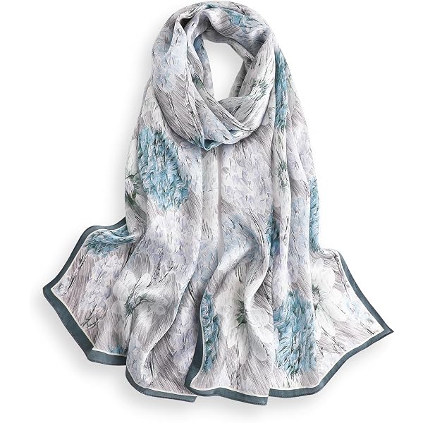 Bufandas Punto Cuello Bufanda De Gasa Para Mujer - Diseño De Flores, Ideal Para Primavera Y Verano Flor Cuello