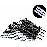 i-Laesh 200pcs Micro Brushes - Precision Microswabs for Eyelash Extensions, Lash Mascara Applicators - Ideal for Eye, Dental, Lashes, Brows, Personal Care - Black (Replacement - Pro Grip)