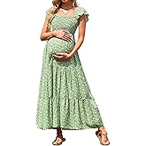 Maternity Dress Baby Shower - Photoshoot Pregnancy Summer Maxi Spaghetti Straps Casual Dress