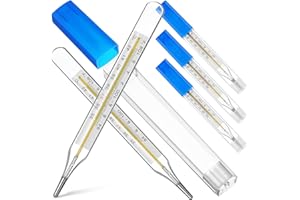 Toyvian 5pcs General Use Temperature Testing Tools, Accurate Temperature Measurement for Adults Kids, Dual Scale