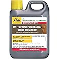 FILA Surface Care Solutions, STONEPLUS ECO, Stone Sealer and color Enhancer, Water Based Paver Sealer, Ideal for All Natural Stone like Travertine, Granite and Slate; Outdoor Enhancing Sealer, 1Qt