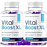 (2 Pack) Vital Boost XL Gummies - Official VitalBoost XL Gummys For Men Premium Natural Ingredients - Maximum Strength, Advanced Formula Support For Overall Health & Wellness, 120 Gummies For 2 Months