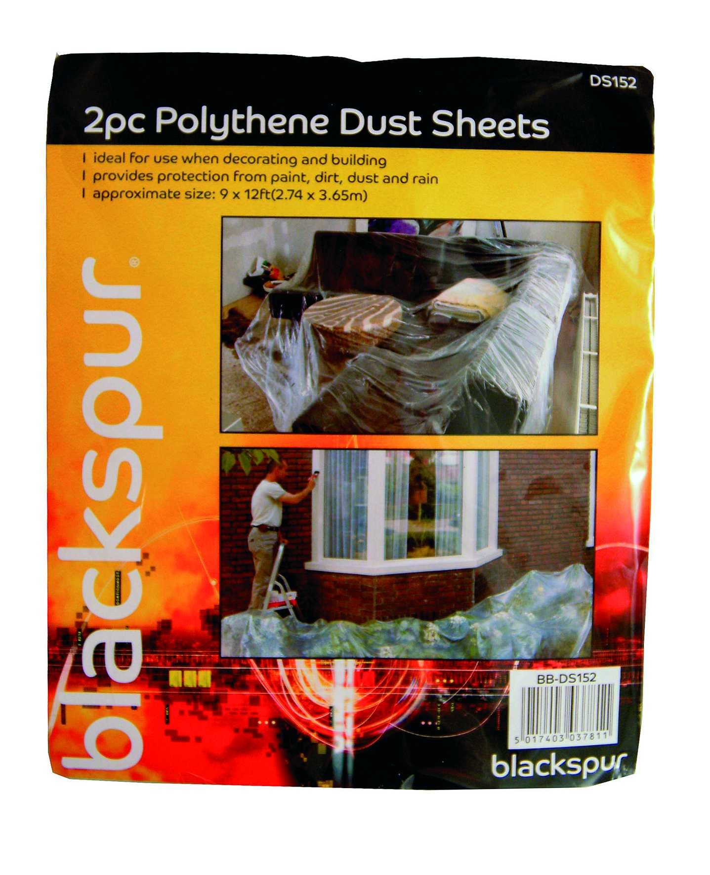Blackspur BB-DS152 Polythene Dust Sheet Set