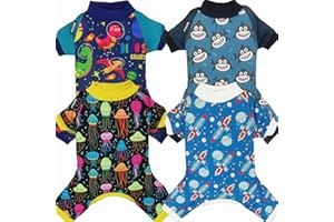 XPUDAC Dog Pajamas Clothes for Small Dogs Boy Girl, Dog Pjs Dog Onesies Outfits Pet Clothes for Dog Cat Christmas Pajamas, 4 Styles(Animal, XX-Large)