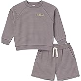 Modern Moments by Gerber baby-boys 2-piece Long-sleeve Top & Short Set