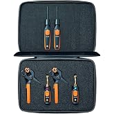 testo Smart Probe Kit - HVAC/R Test &amp; Load Set for Air Conditioning, Refrigeration &amp; Heating System - with 2X 115i Clamp Meter, 2X 549i High Pressure Gauge, 2X 605i Thermohygrometer &ndash; with Bluetooth