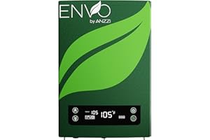 ANZZI Envo ANZZI Electric Tankless Water Heater 18 kW at 240 Volts Instant Hot Water Small Enough to Install Anywhere - For kitchen faucet, bathroom faucet and shower, WH-AZ018-M3…